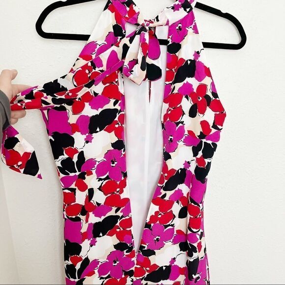 Milly "Adrian" in Viola Silk Midi Dress - Picture 6 of 10